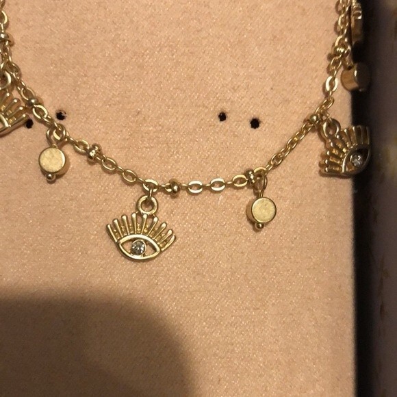 Lucky brand necklace with eye charms - Picture 2 of 5